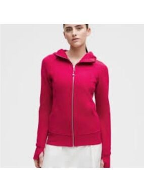lululemon athletica Hot Pink Zip-Up Scuba Hoodie